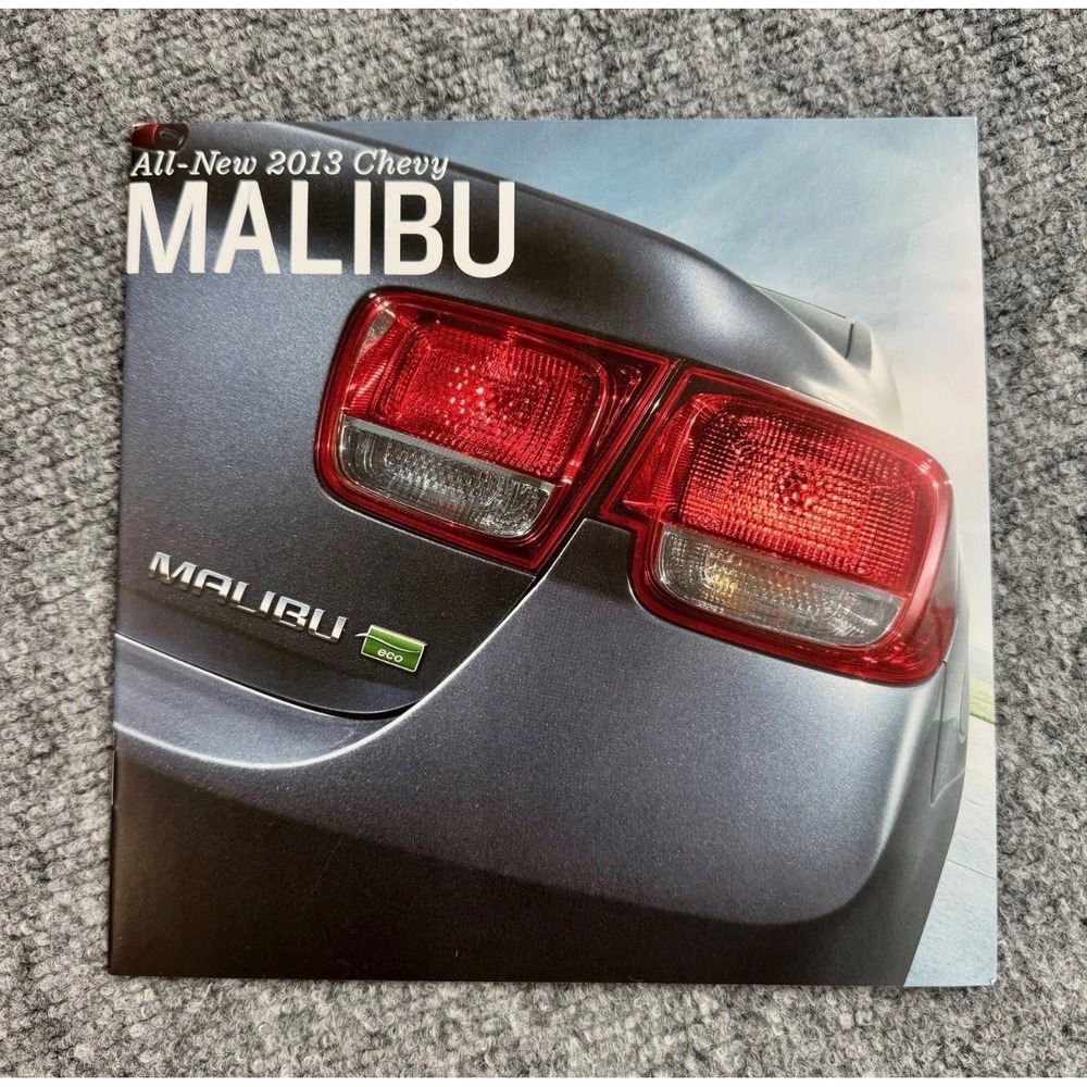 All-New 2013 Chevy Malibu Eco Sales Brochure Catalog Chevrolet Literature